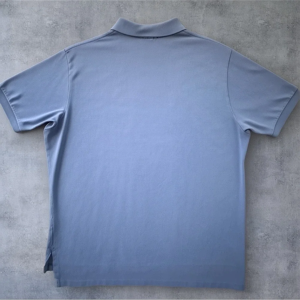 Polo Ralph Lauren Short Sleeve Polo Shirt XXL Blue Pique Knit Pony Logo Preppy